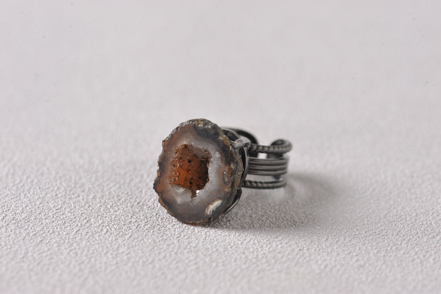 Resonance Dome Geode Ring