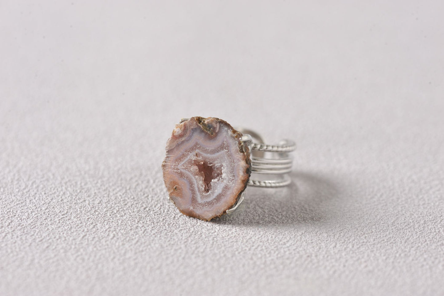 Resonance Dome Geode Ring