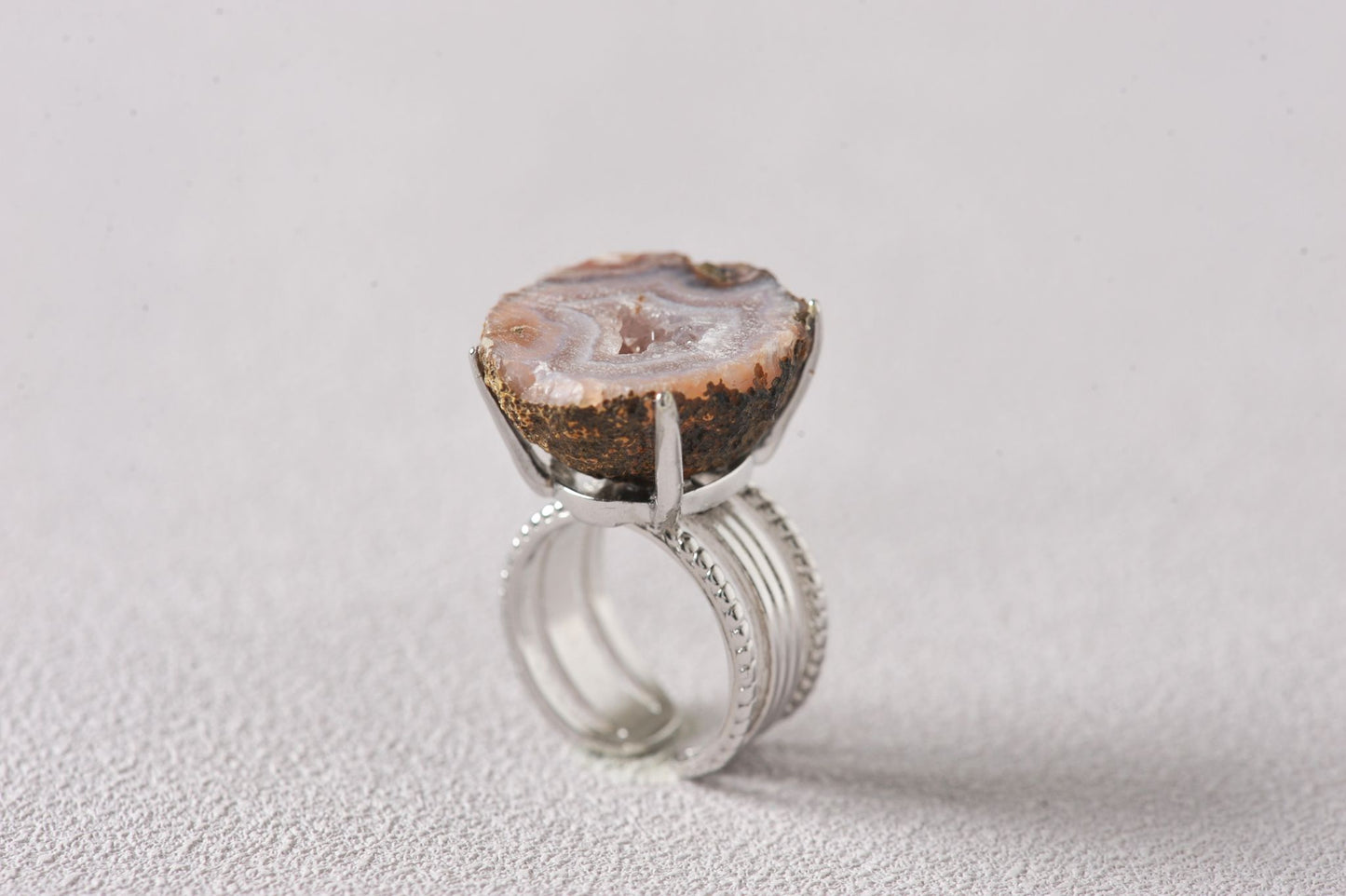 Resonance Dome Geode Ring