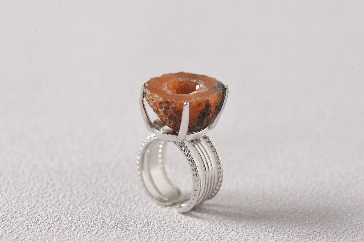 Resonance Dome Geode Ring