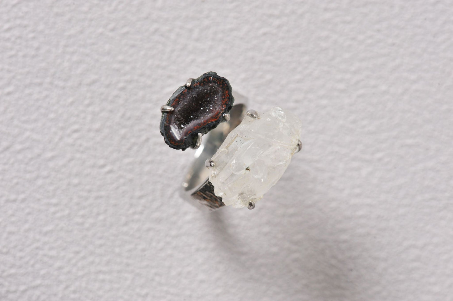 Resonant Duality Geode Crystal Ring
