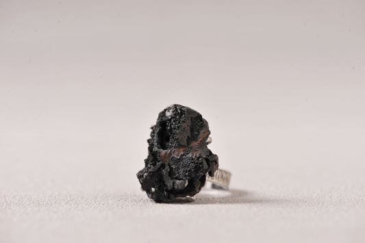 Raw Hematite Gemstone Ring