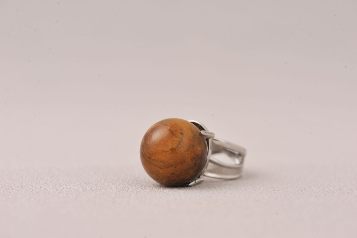 Soul Blueprint Activator Ring Tiger’s Eye Sphere Ring