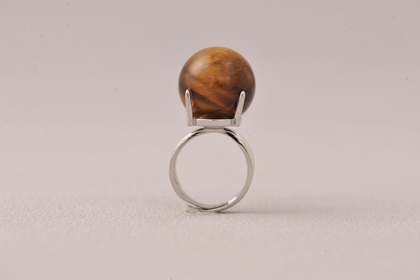 Soul Blueprint Activator Ring Tiger’s Eye Sphere Ring