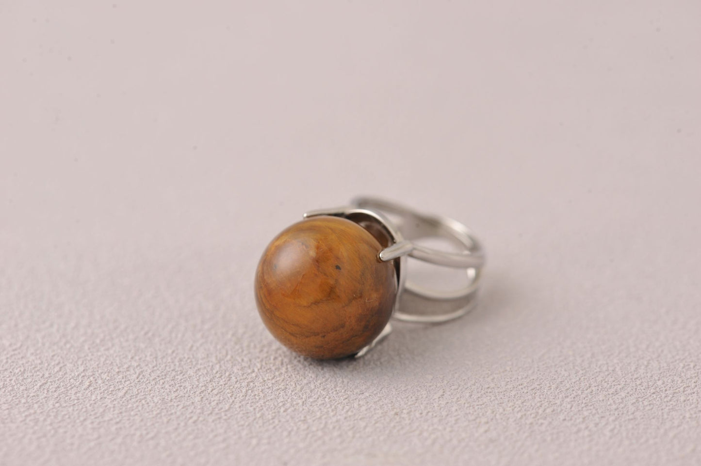 Soul Blueprint Activator Ring Tiger’s Eye Sphere Ring