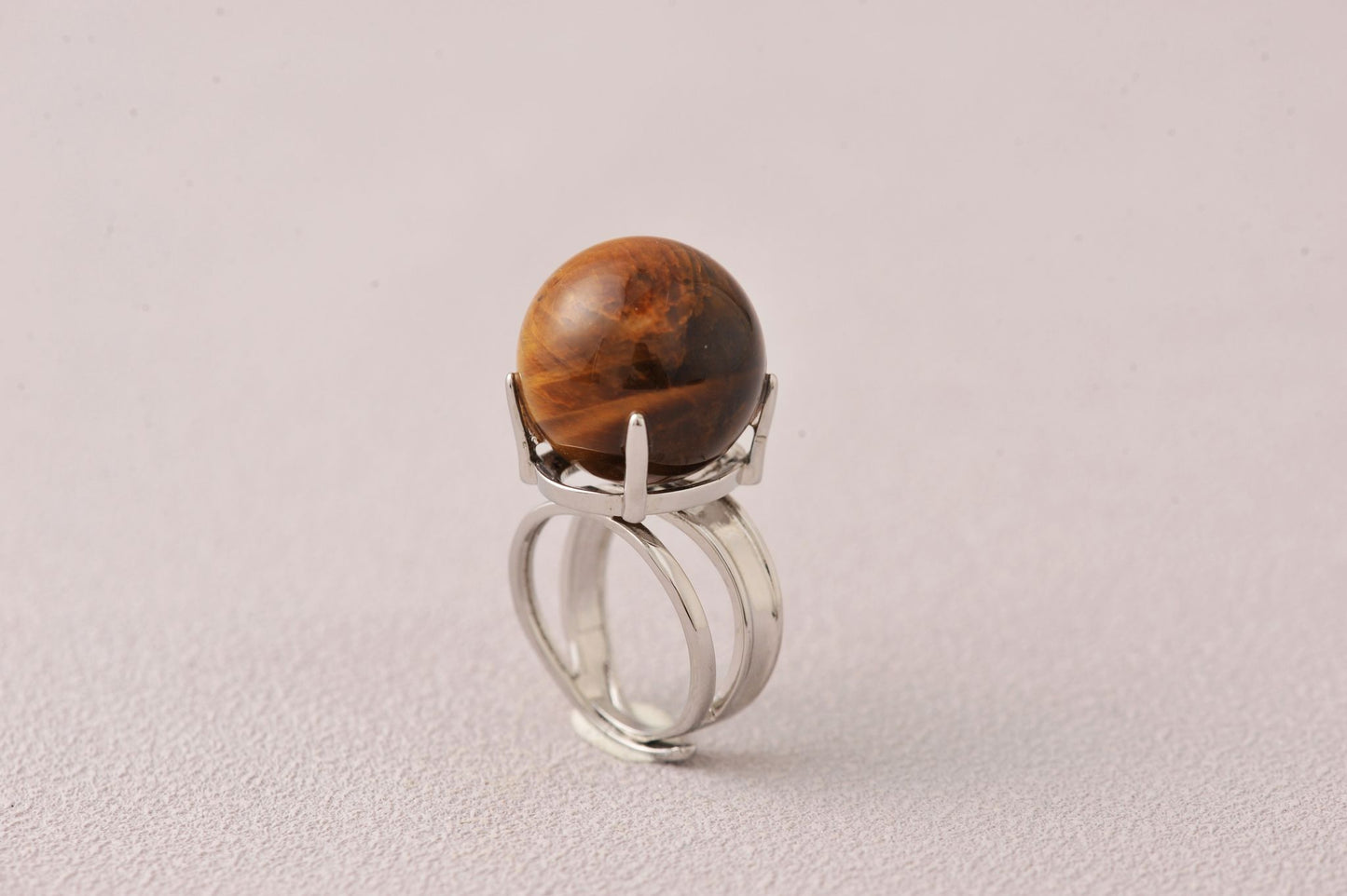 Soul Blueprint Activator Ring Tiger’s Eye Sphere Ring