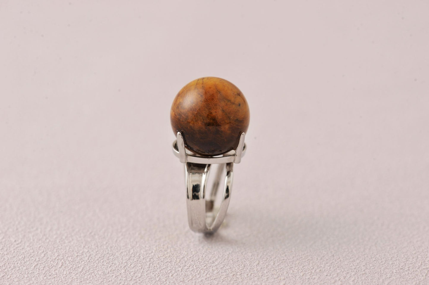 Soul Blueprint Activator Ring Tiger’s Eye Sphere Ring