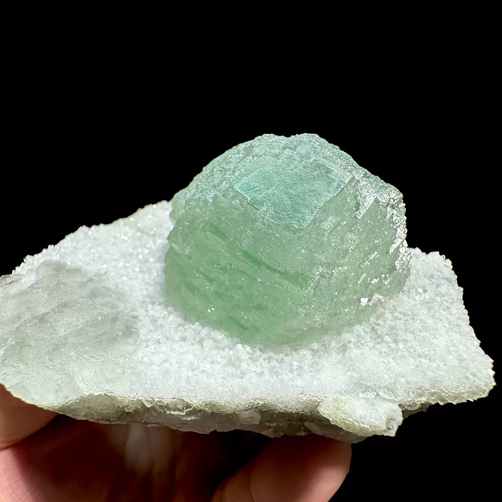 380g Large Green Fluorite Quartz Specimen - China
