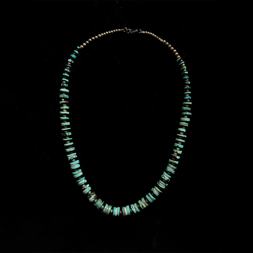 Turquoise Gradient Slice Necklace