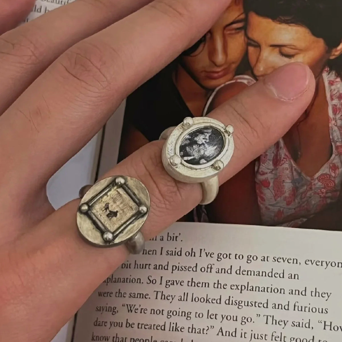 Captured Moments Personalized Photo-Etched Sterling Silver Ring