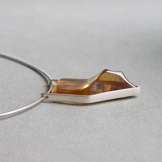 Prosperity Peak Clean Natural Citrine Pendant