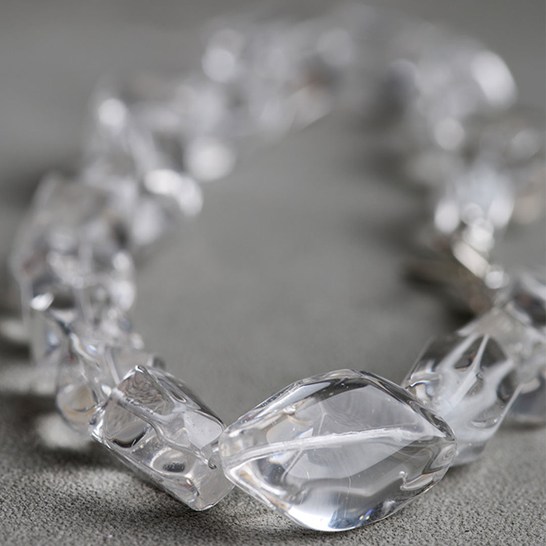 Revitalize Energy Clear Quartz Bead Necklace