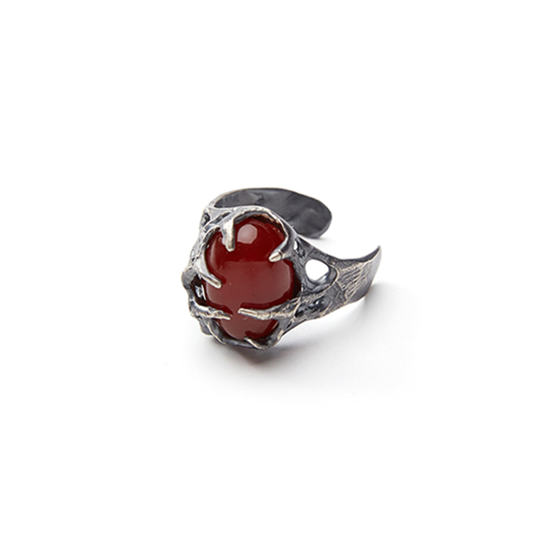 Embrace love Handmade Garnet Sterling Silver Ring