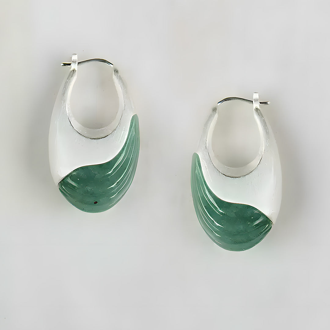 Meadow Flow Aventurine Jade Earrings