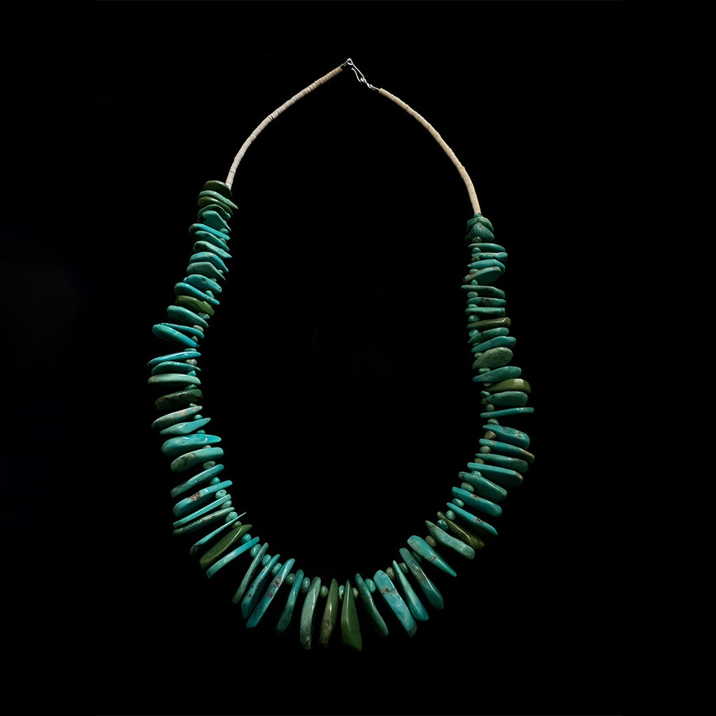 Navaho Inspired Turquoise Tears Necklace