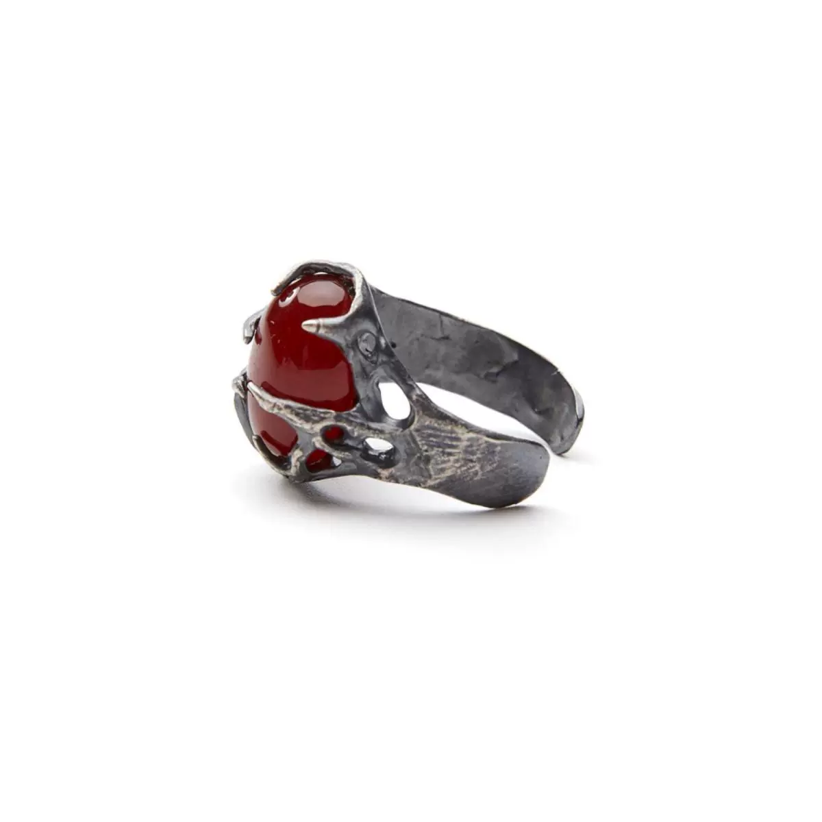 Embrace love Handmade Garnet Sterling Silver Ring