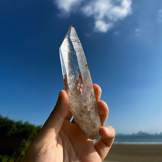 114g Lemurian Laser Quartz for Intuitive Clarity and Akashic Wisdom
