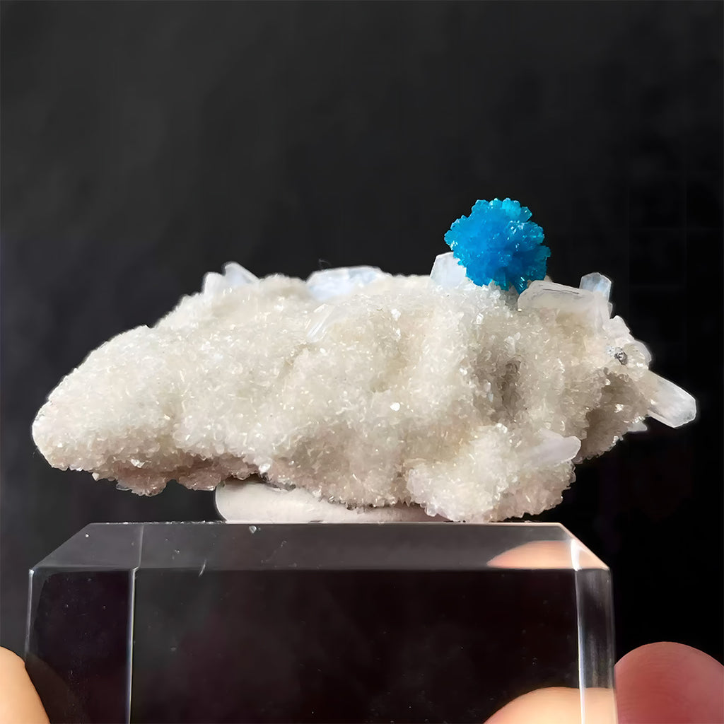 88g Celestial Blue Cavansite on Zeolite Mineral Specimen
