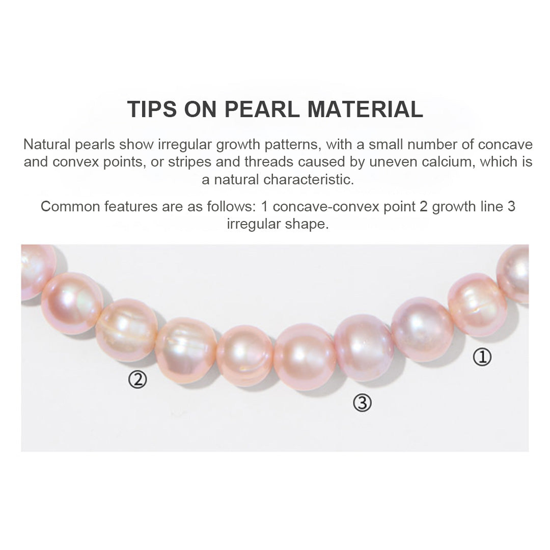 Romantic Pink Pearl Drop Necklace