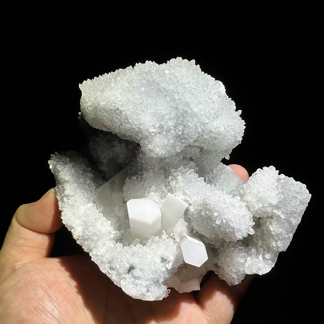742g Columnar Candle Calcite Quartz Mineral Specimen