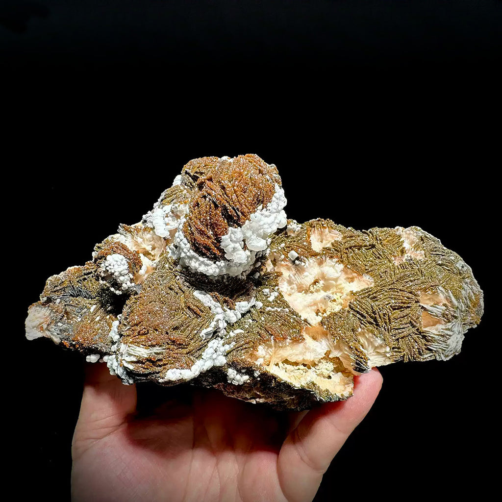 1280g Natural Cerussite Cluster with Calcite & Barite - Morocco