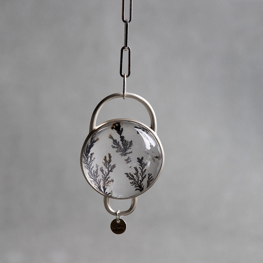 Life Strength Clear Hematoid Quartz Branching Pendant