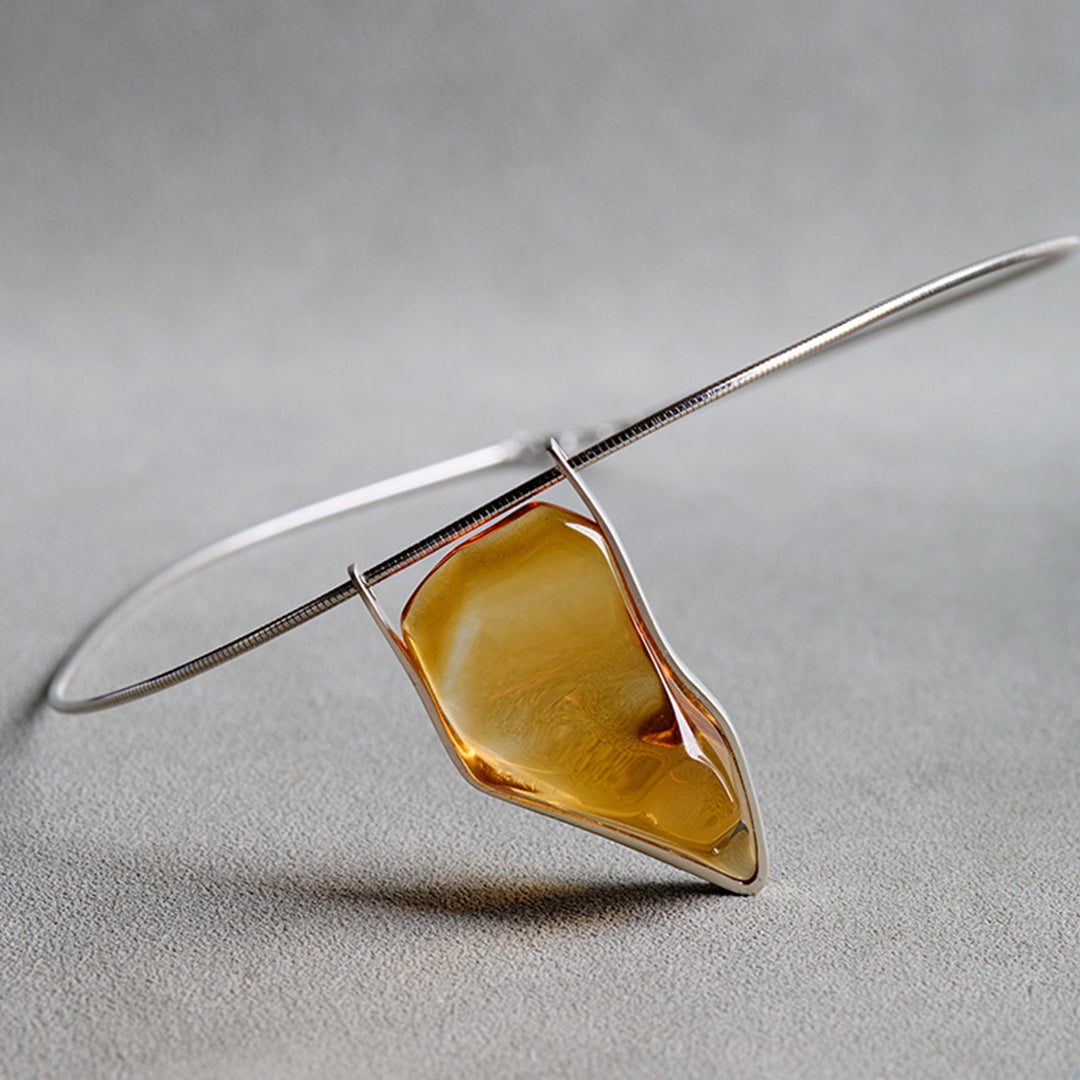Prosperity Peak Clean Natural Citrine Pendant