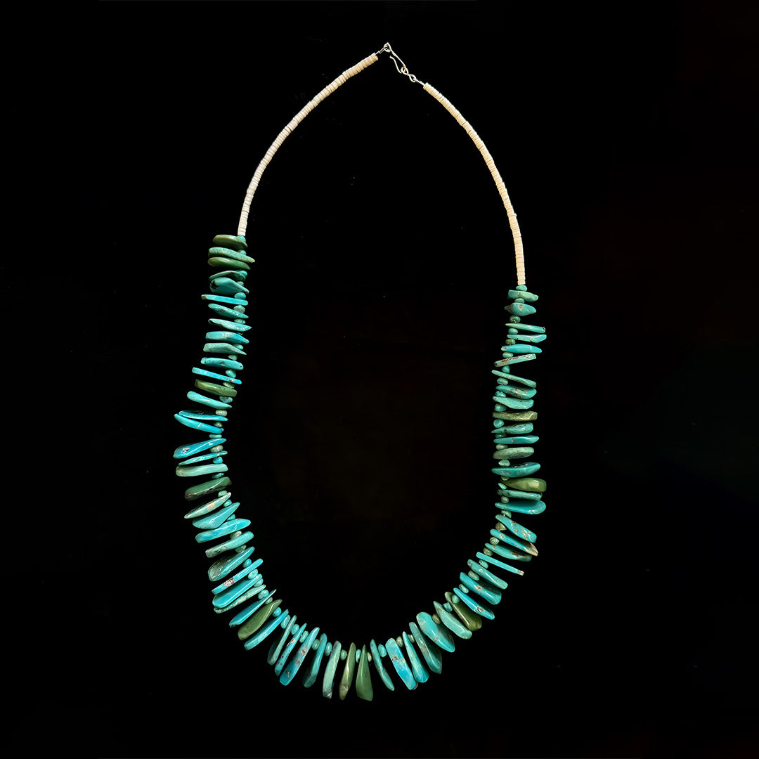 Navaho Inspired Turquoise Tears Necklace