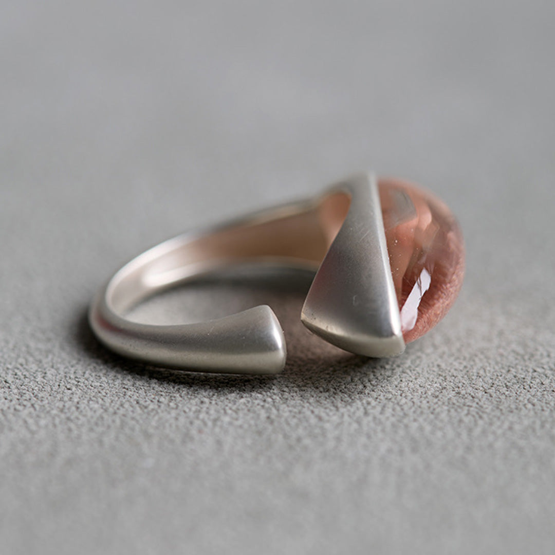 Luck & Love Golden Strawberry Quartz Ring