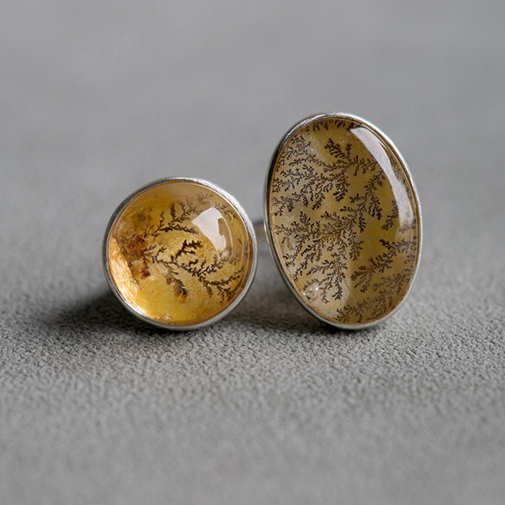 Guardian Forest Hematoid Quartz Branching Ring