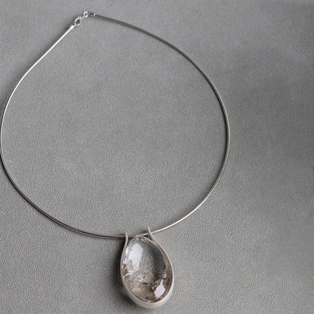 Ancient Flowing Enhydros Quart Pendant