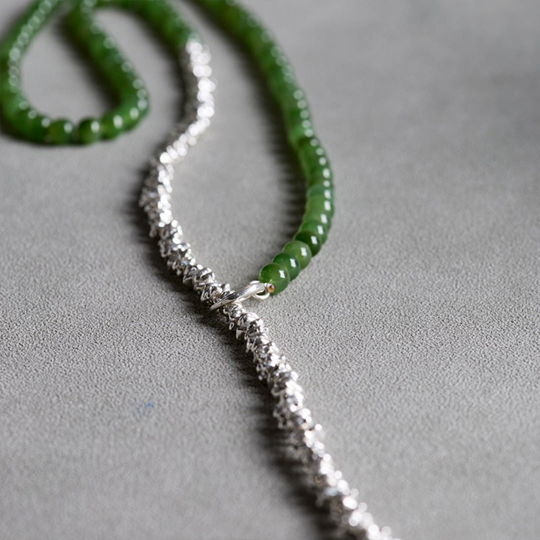 Prosperity Gem Hetian Jade Seed Necklace