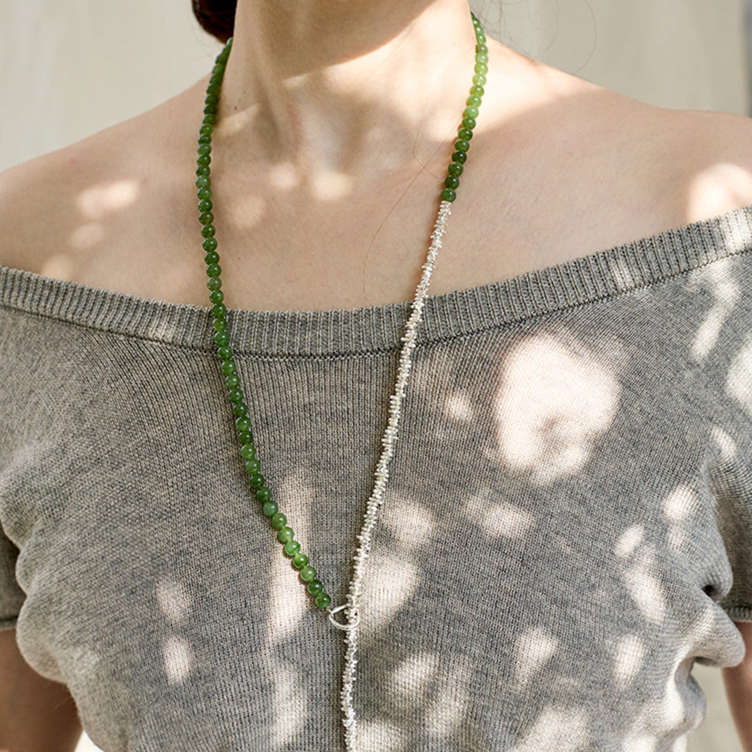 Prosperity Gem Hetian Jade Seed Necklace