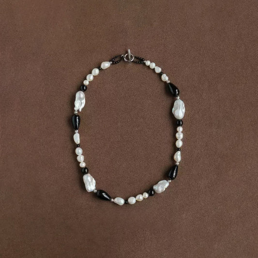 High Luster Statement Baroque Pearl Beaded Necklace