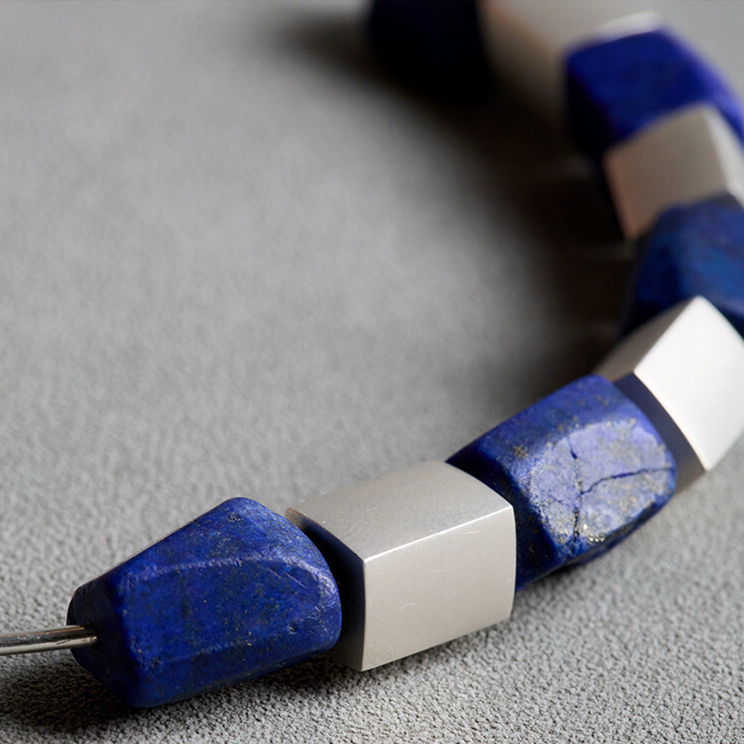 Wisdom Truth Lapis Lazuli Sterling Silver Pendant