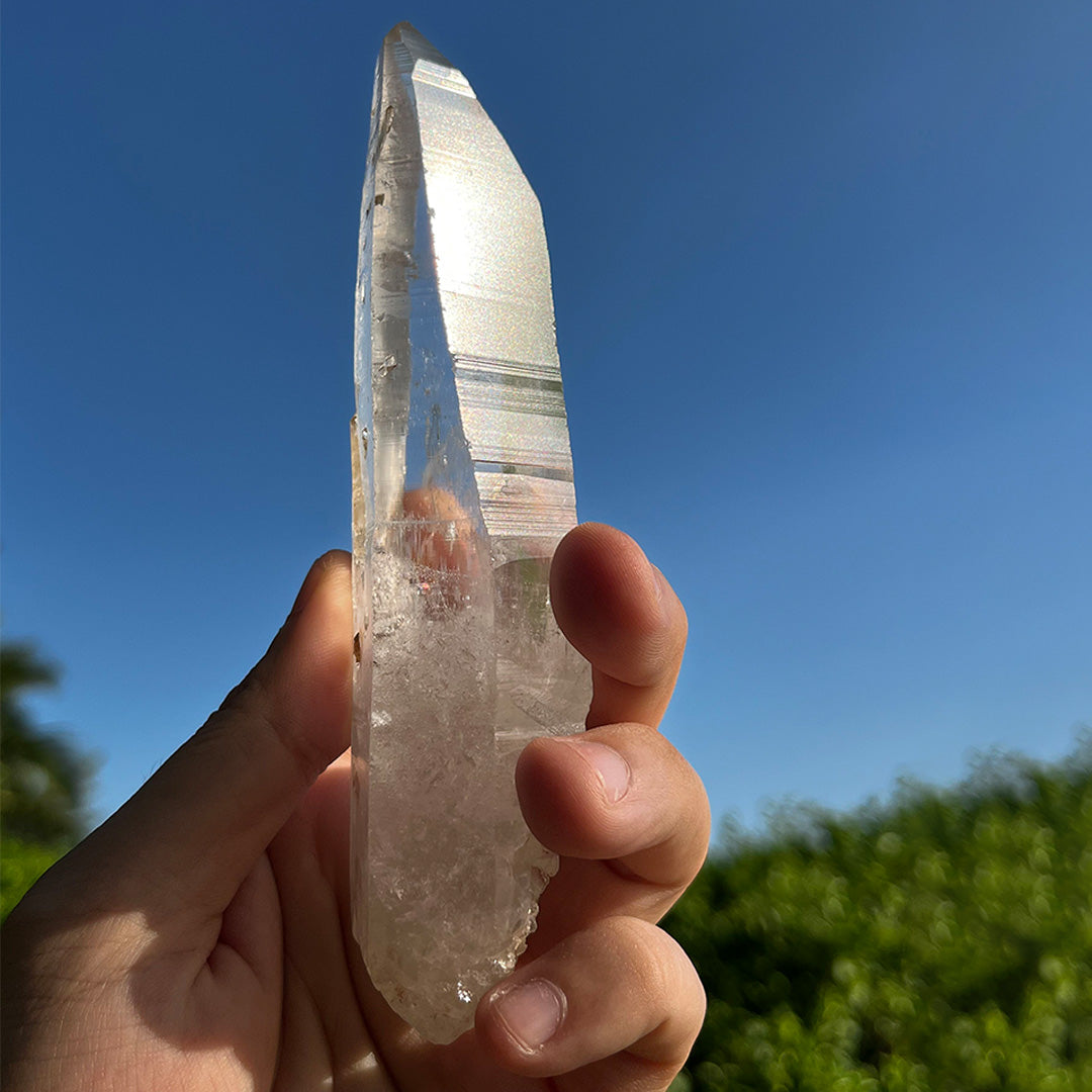 114g Lemurian Laser Quartz for Intuitive Clarity and Akashic Wisdom