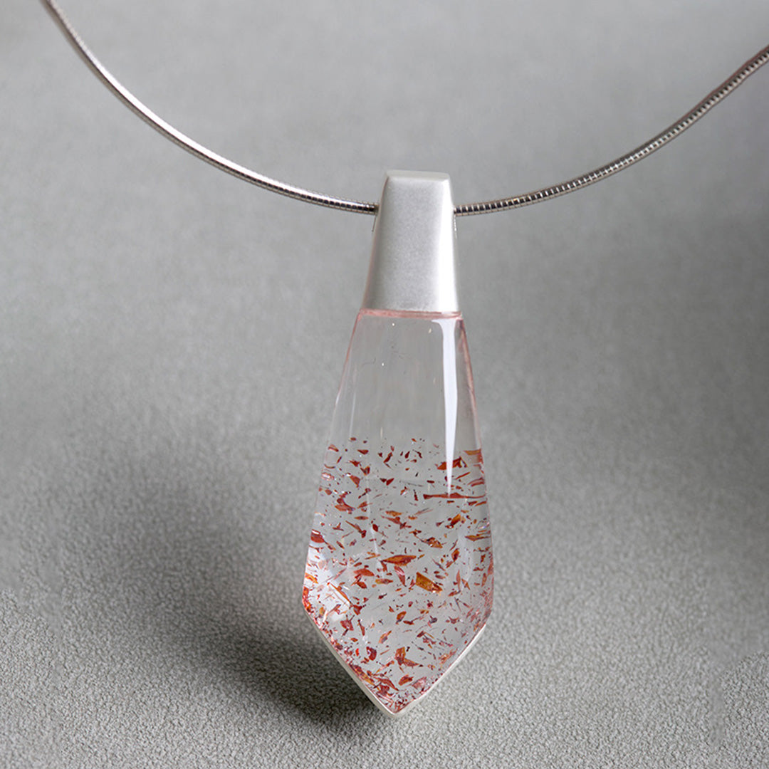 Eternal Flame Exclusive Clear Hematoid Quartz Pendant