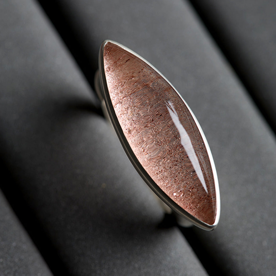 Luck & Love Golden Strawberry Quartz Ring
