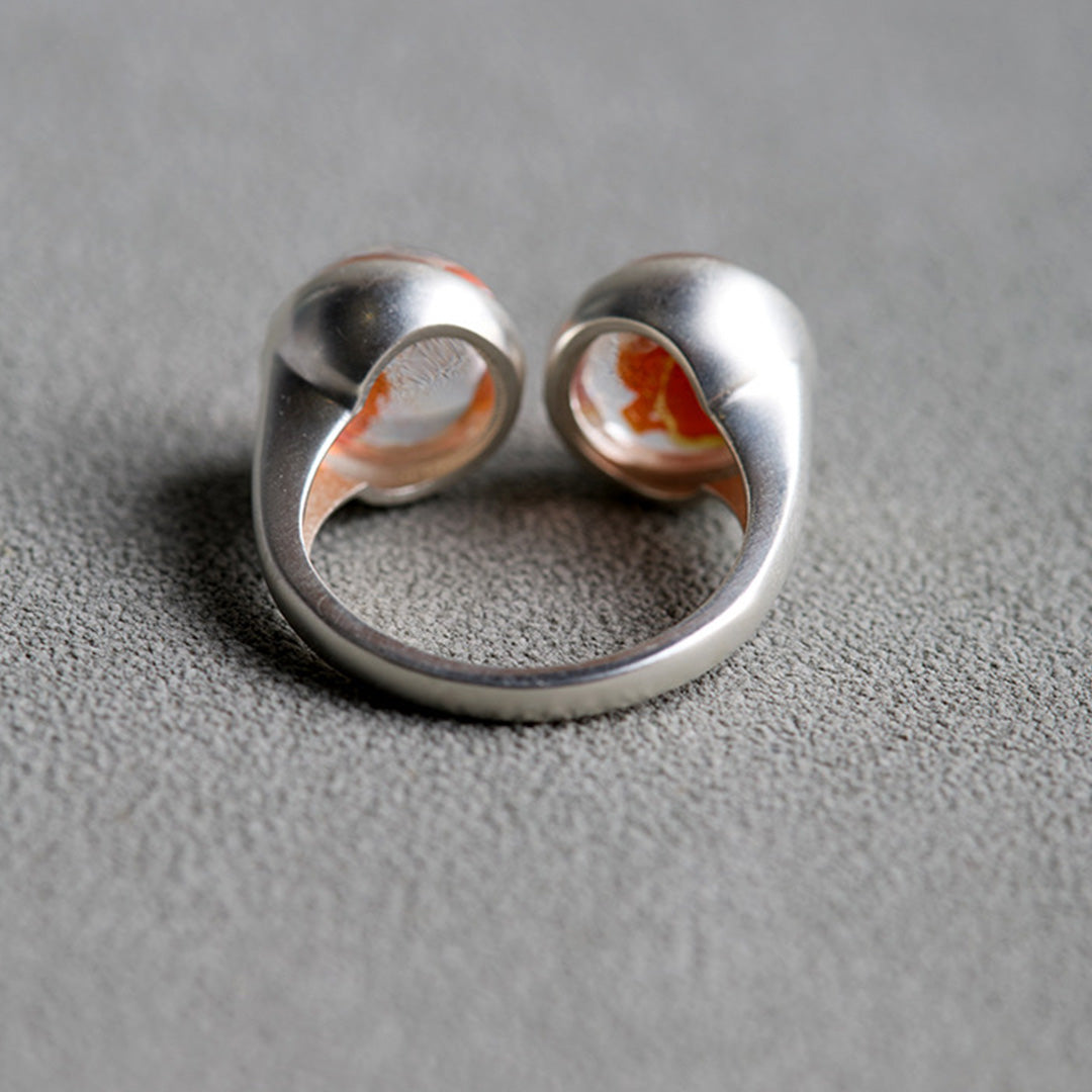 Luck bloom Natural Hematoid Quartz Ring