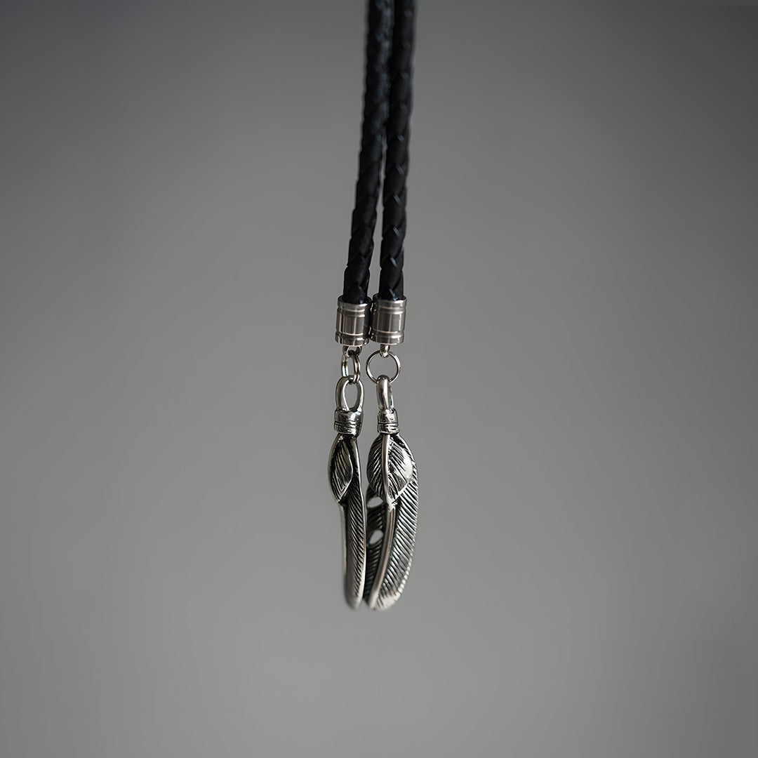 Unique Silver Bolo Tie Inlay with Natural Sunstone