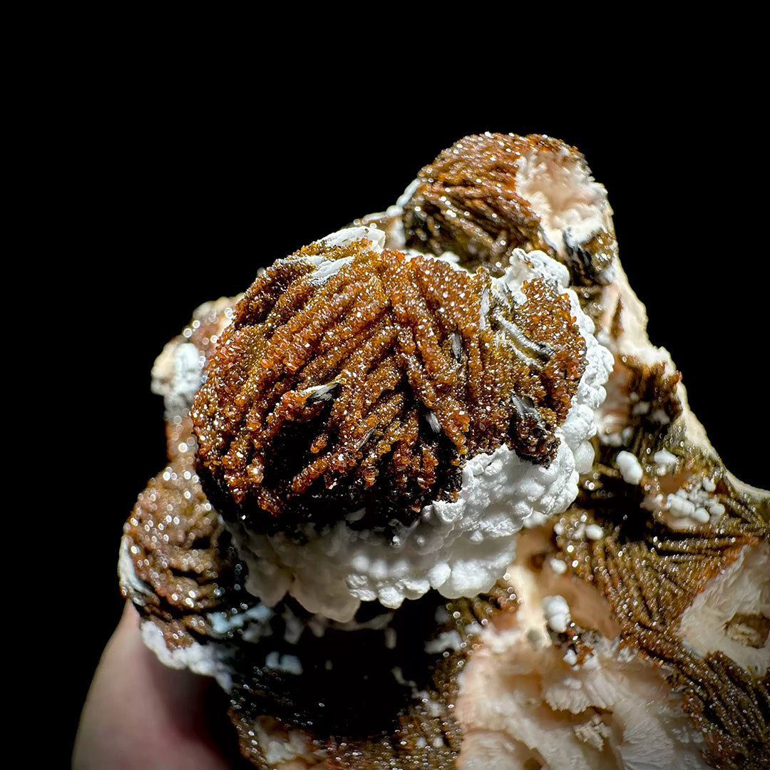 1280g Natural Cerussite Cluster with Calcite & Barite
