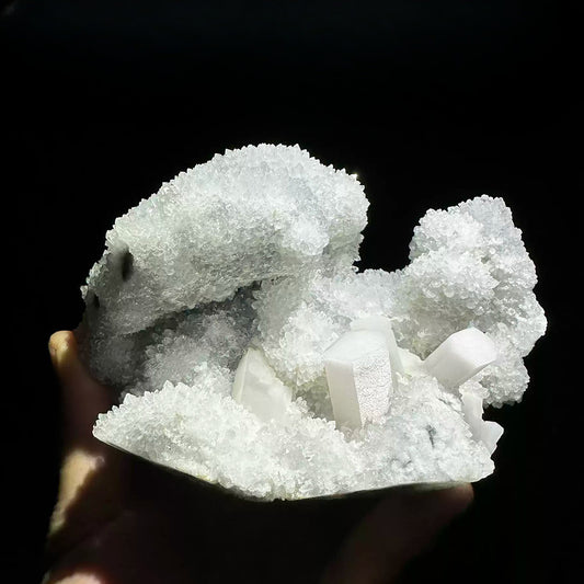 742g Columnar Candle Calcite Quartz Mineral Specimen