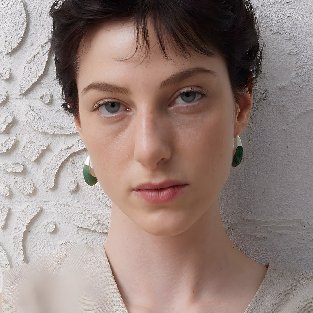 Meadow Flow Aventurine Jade Earrings