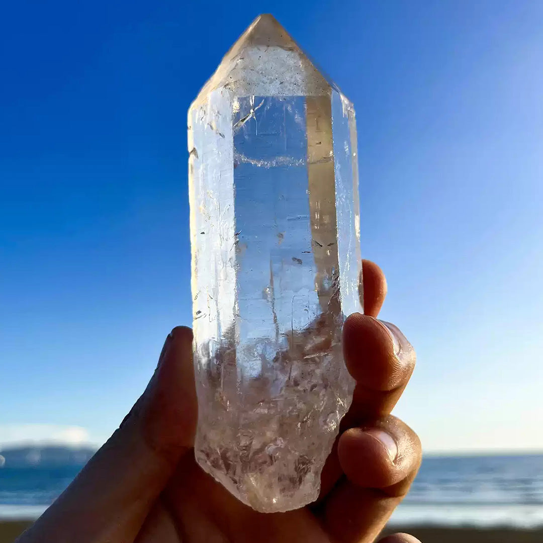 59g Himalayan Sacred Quartz Meditation Handheld Crystal Point