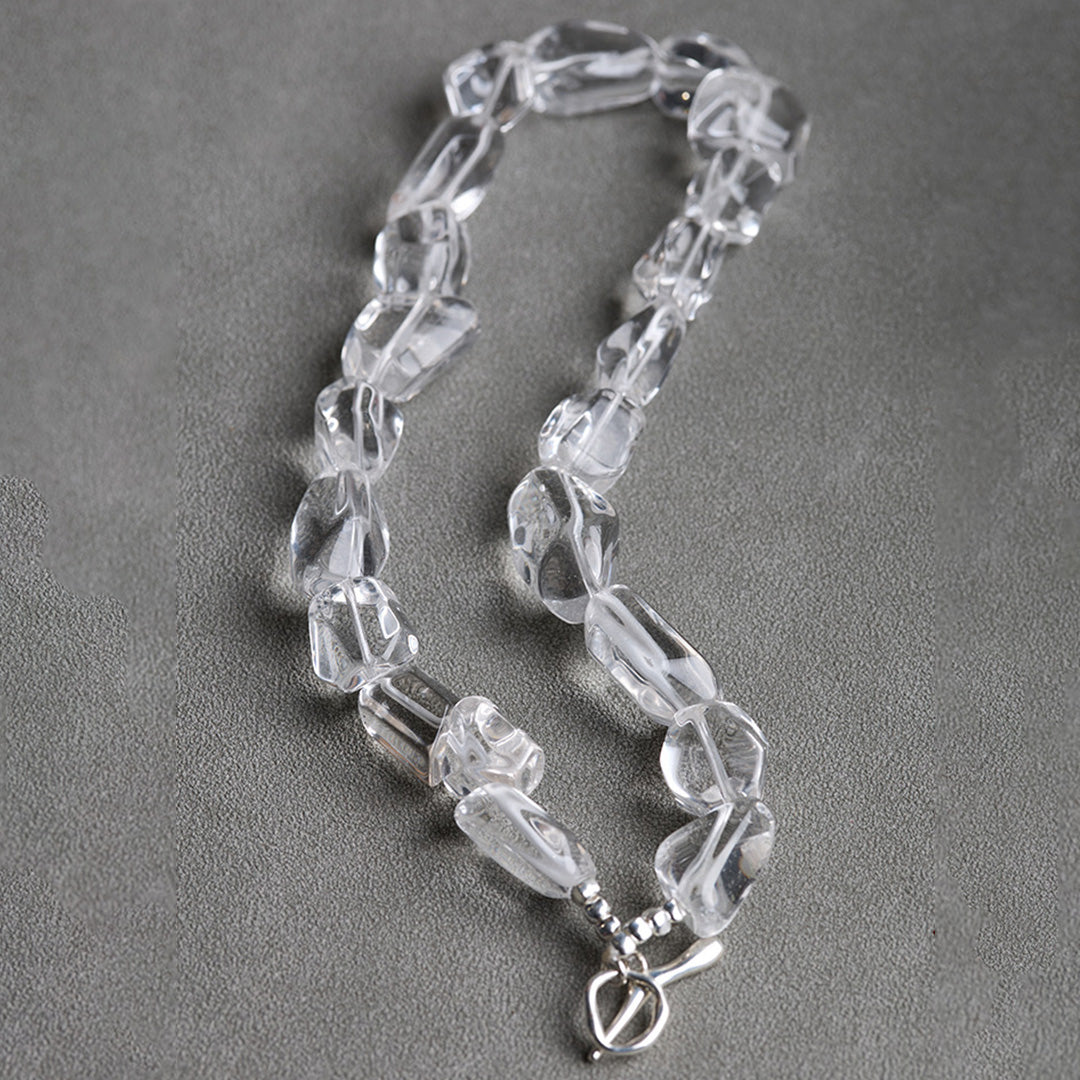 Revitalize Energy Clear Quartz Bead Necklace
