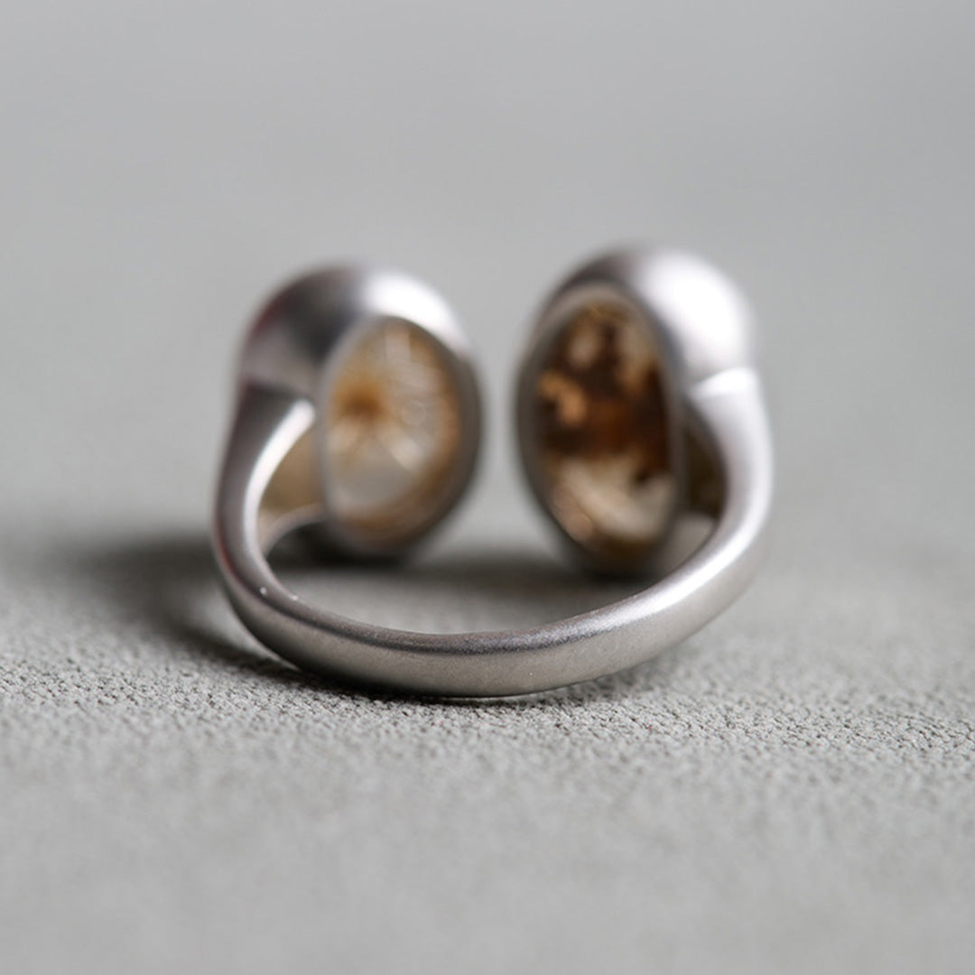 Radiant Burst Rare Rutilated Quartz Statement Ring