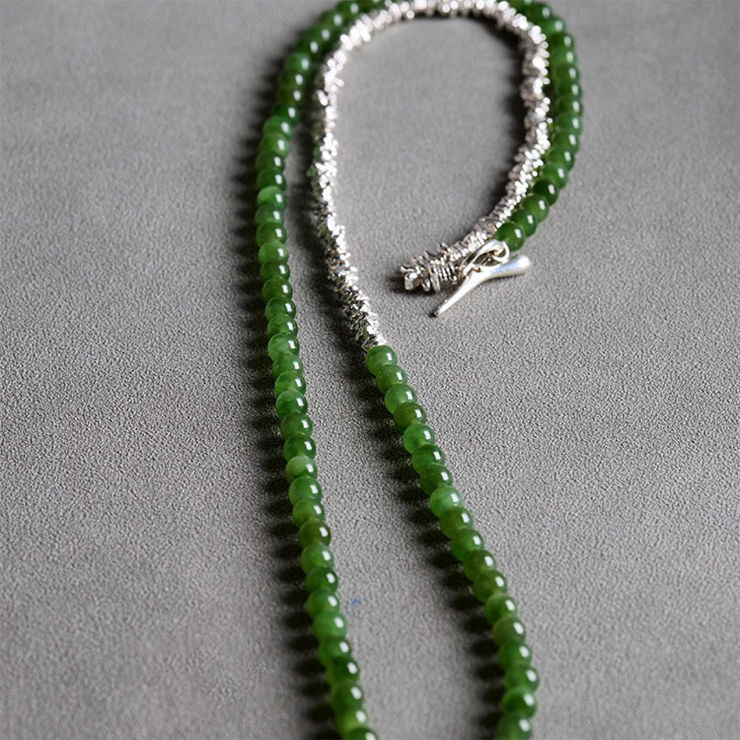 Prosperity Gem Hetian Jade Seed Necklace