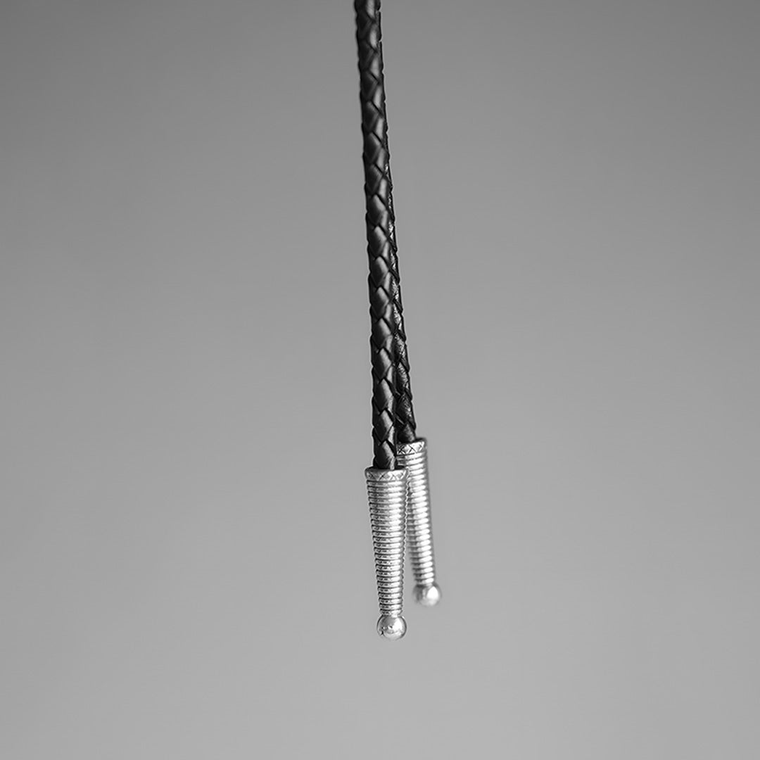 Hexagram Labradorite Bolo Tie 999 Sterling Silver