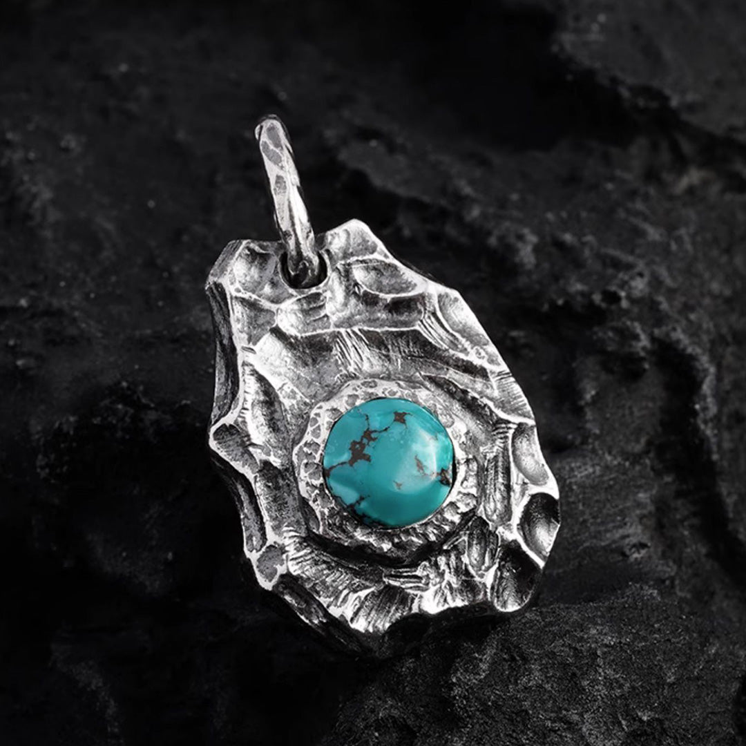 Wild Soul Turquoise Pendant in Sterling Silver