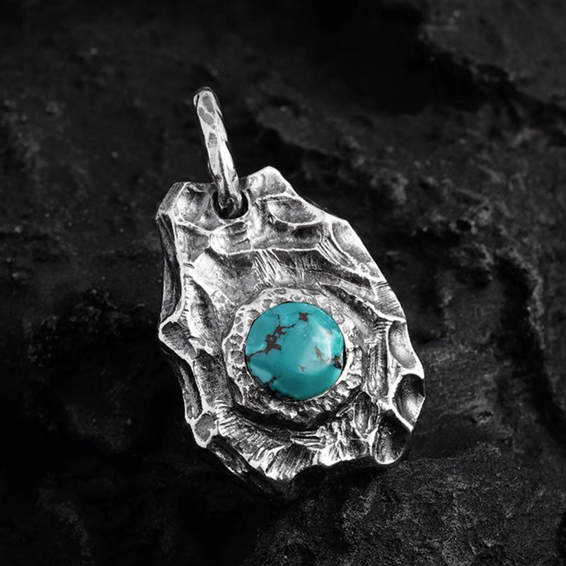 Wild Soul Turquoise Pendant in Sterling Silver